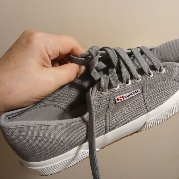 Superga Gray Sneakers Classic Canvas Design Sz.39.5 /8.5-9 - Picture 9 of 9
